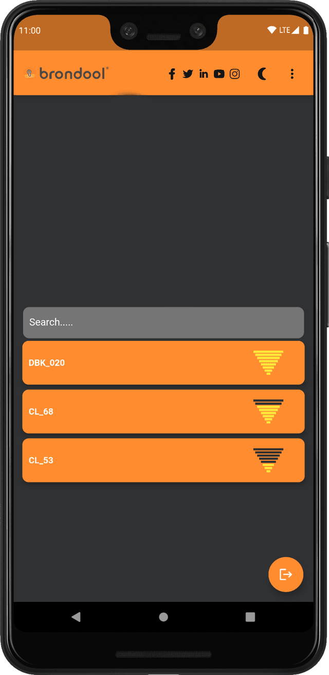 App demo screen